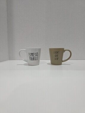 (2) 2oz Mini Espresso Shot Mugs